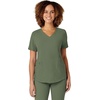 WonderWink Renew Women’s V-Neck Scrub Top, Olive, 2X