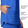 WonderWink Renew Women’s Yoga V-Neck Scrub Top – Royal, XS