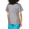 WonderWink Women’s Charlie 5 Pocket Y-Neck Wrap Top, Pewter, Medium