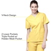 WonderWink Women’s Origins Bravo V-Neck Top(Yellow)