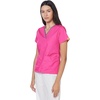 WonderWink Women’s Scrubs Charlie 5 Pocket Y-Neck Wrap Top, Hot Pink, XX-Large