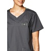 WonderWink Women’s Wonderflex Patience Scrub Top, Charcoal, 3X-Large