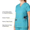WonderWink Women’s Wonderflex Verity Scrub Top, Aqua, Large