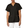 WonderWink Women’s Wonderflex Verity Scrub Top, Black, X-Small