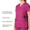 WonderWink Women’s Wonderflex Verity Scrub Top, Hot Pink, Medium