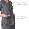 WonderWink womens Only Tops medical scrubs shirts, Pewter, XX-Large US