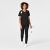 WonderWink womens Renew Women’s V-neck Top Medical Scrubs, Black, XX-Large US