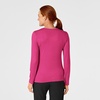 WonderWink womens Wonderwink Silky Long Sleeve Tee medical scrubs shirts, Hot Pink, Large US