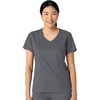 Wink Boundless Women’s 2-Pocket V-Neck Scrub Top(Pewter)