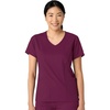 Wink Boundless Women’s 2-Pocket V-Neck Scrub Top(Wine)