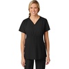 Wink W123 Maternity V-Neck Scrub Top(Black)