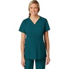 Wink W123 Maternity V-Neck Scrub Top(Caribbean Blue)