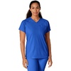 WonderWink Renew Women’s Yoga V-Neck Scrub Top – Royal, XS