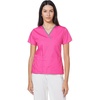 WonderWink Women’s Scrubs Charlie 5 Pocket Y-Neck Wrap Top, Hot Pink, XX-Large