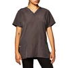 WonderWink Women’s Scrubs Four Way Stretch Sporty V-Neck Top, Pewter, Medium