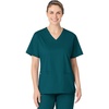 WonderWink womens Plus-size Wonderwork V-neck Top medical scrubs shirts, Caribbean, XX-Large US