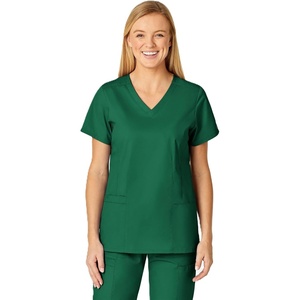 WINK WonderWORK Women’s V-Neck Scrub Top(Hunter)