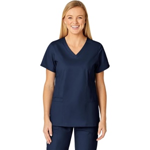 WINK WonderWORK Women’s V-Neck Scrub Top(Navy)