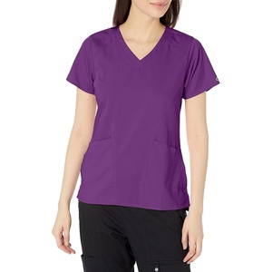 Wink Boundless Women’s 2-Pocket V-Neck Scrub Top(Eggplant)
