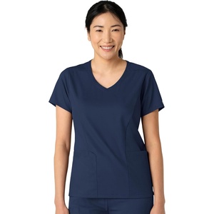 Wink Boundless Women’s 2-Pocket V-Neck Scrub Top(Navy)