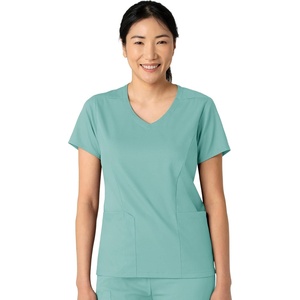 Wink Boundless Women’s 2-Pocket V-Neck Scrub Top(Turquoise)