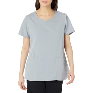 Wink PRO Women’s 4 Pocket Notch Neck Scrub Top(Grey)