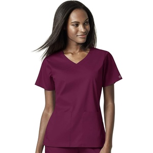 Wink PRO Women’s 4 Pocket Wrap Scrub Top(Teal Blue)