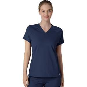 Wink Renew Women’s Flex-n-Reach V-Neck Raglan Scrub Top(Navy)
