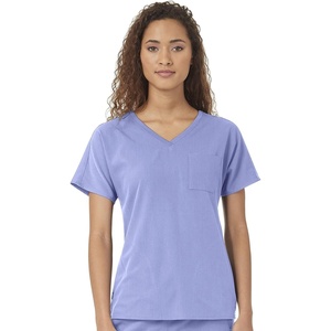 WonderWink Women’s Dolman 3 Pocket Scrub Top, Ceil Blue, XS