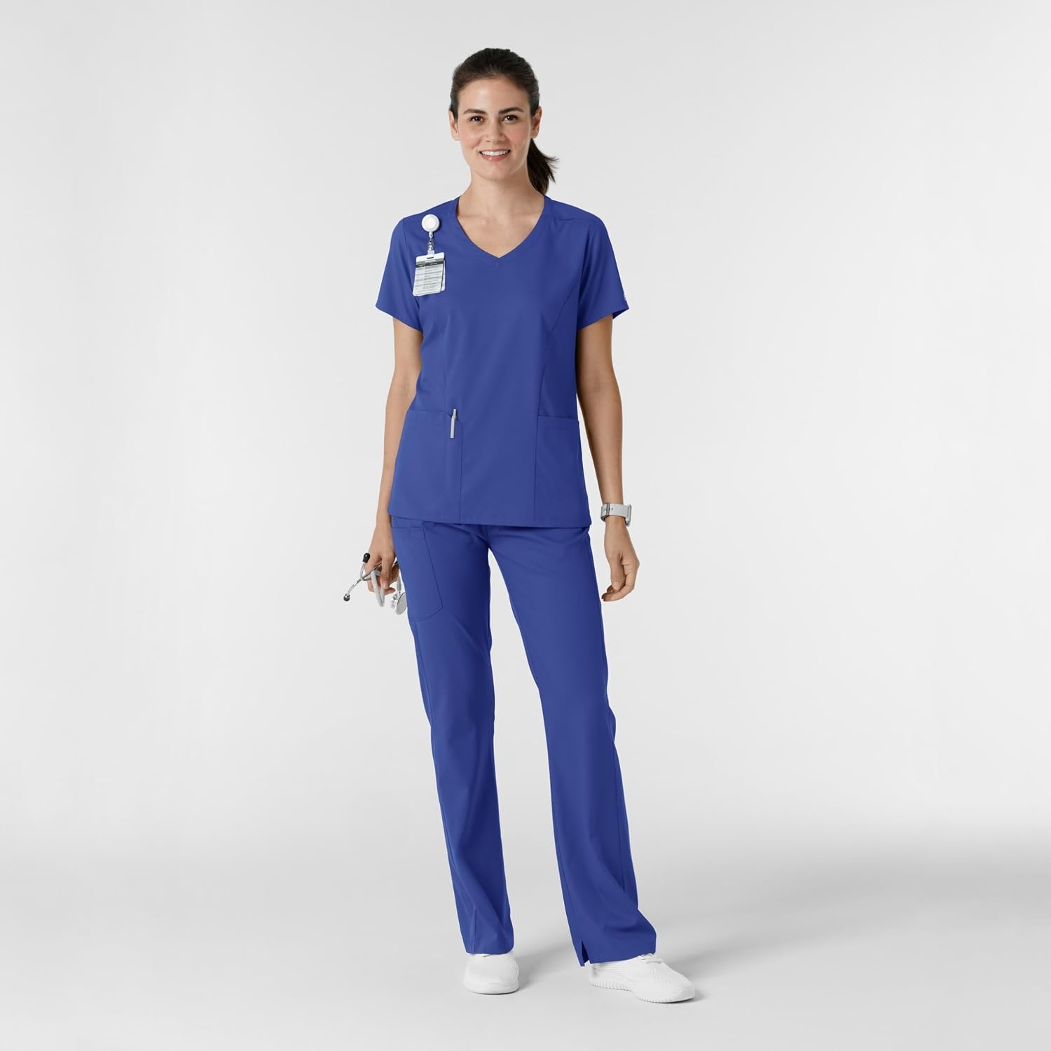 image:imageWink Womens Womens Bootcut Scrub PantGalaxy Blue