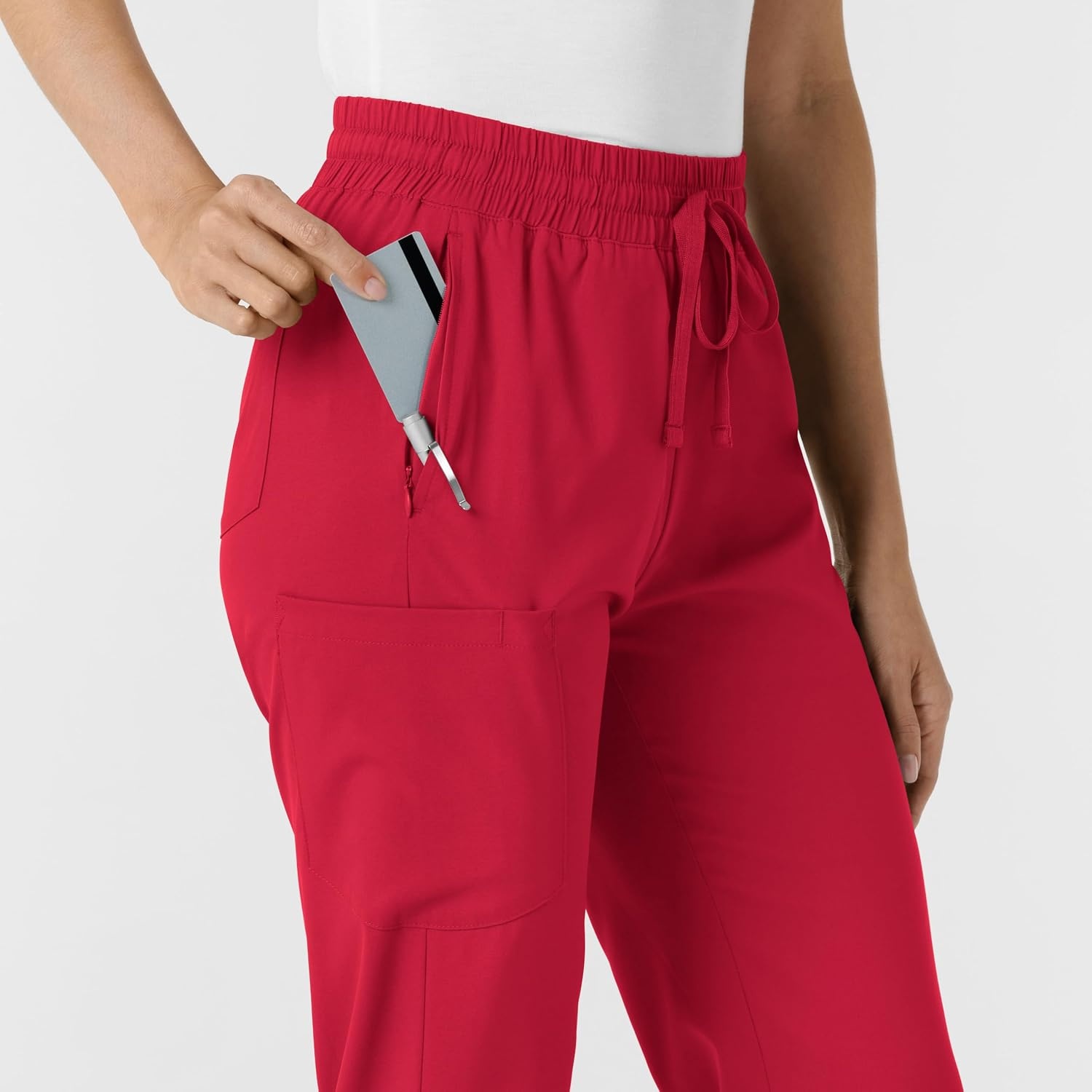 image:imageWink Womens Womens Bootcut Scrub PantRed