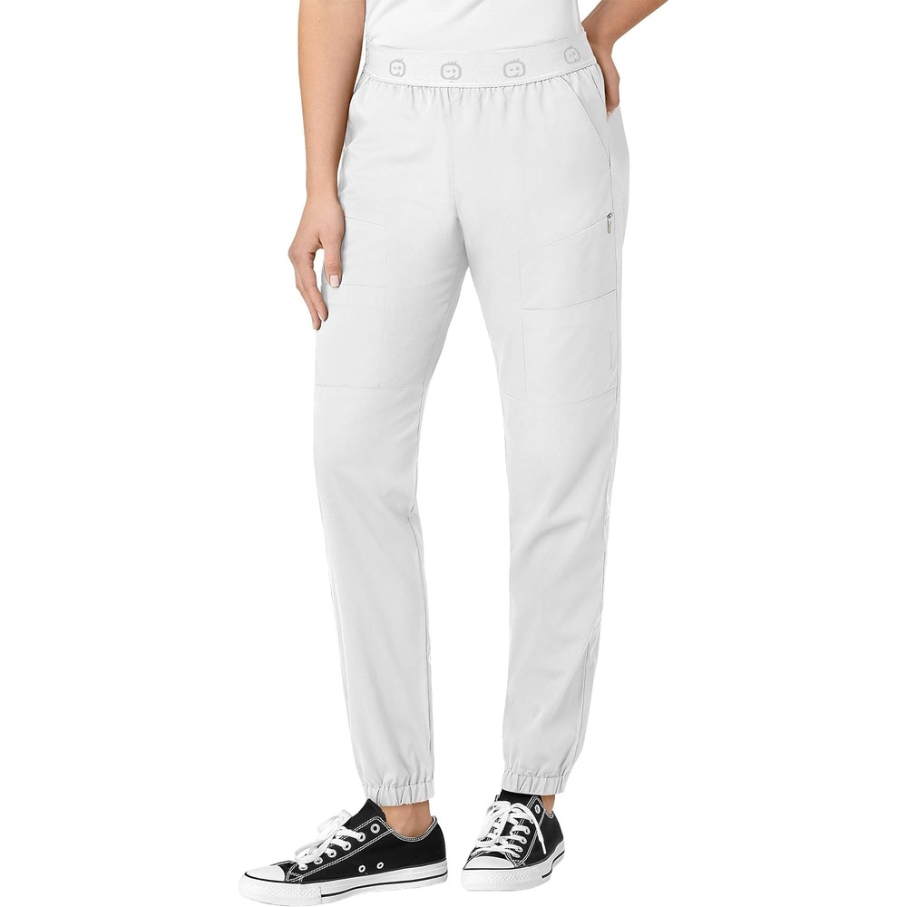 image:imageWonderWink Womens Slim Cargo Jogger PantWhite