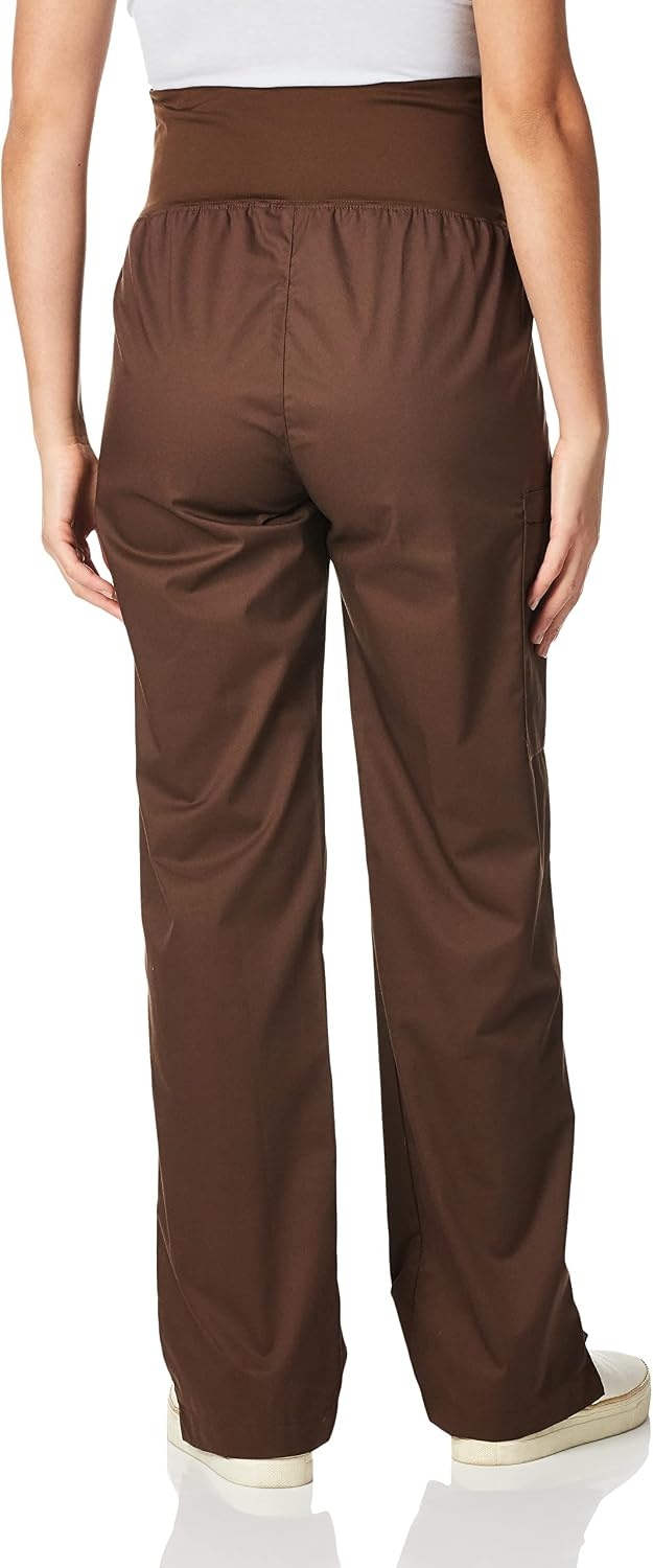 image:imageWonderWink Womens Wonderwork Scrubs for Maternity Cargo Scrub PantsChocolate