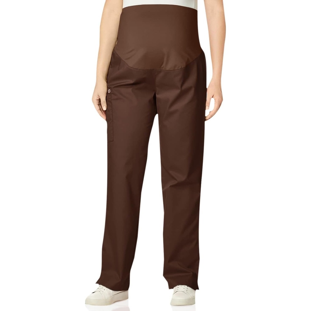 image:imageWonderWink Womens Wonderwork Scrubs for Maternity Cargo Scrub PantsChocolate