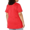 Wink W123 Maternity V-Neck Scrub Top(Red)