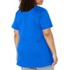 Wink WonderWORK Maternity Mock Wrap Scrub Top, Royal, XS | Womens Scrub Top Royal V-Neck 4 Pockets Size XS 65% Polyester/35% Cotton