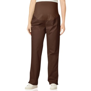 WonderWink Women’s Wonderwork Scrubs for Maternity Cargo Scrub Pants(Chocolate)