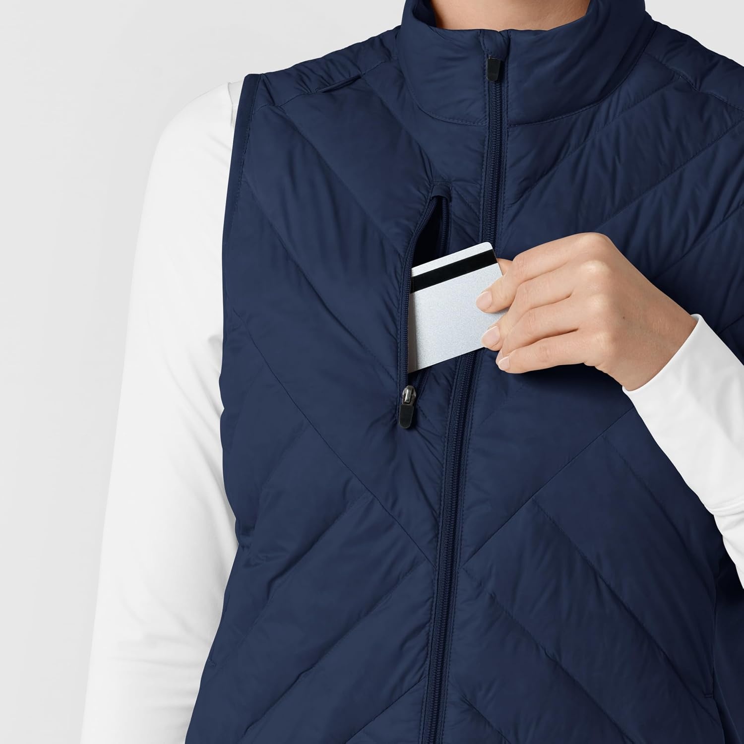 image:imageWINK Layers Womens Quilted Scrub VestNavy