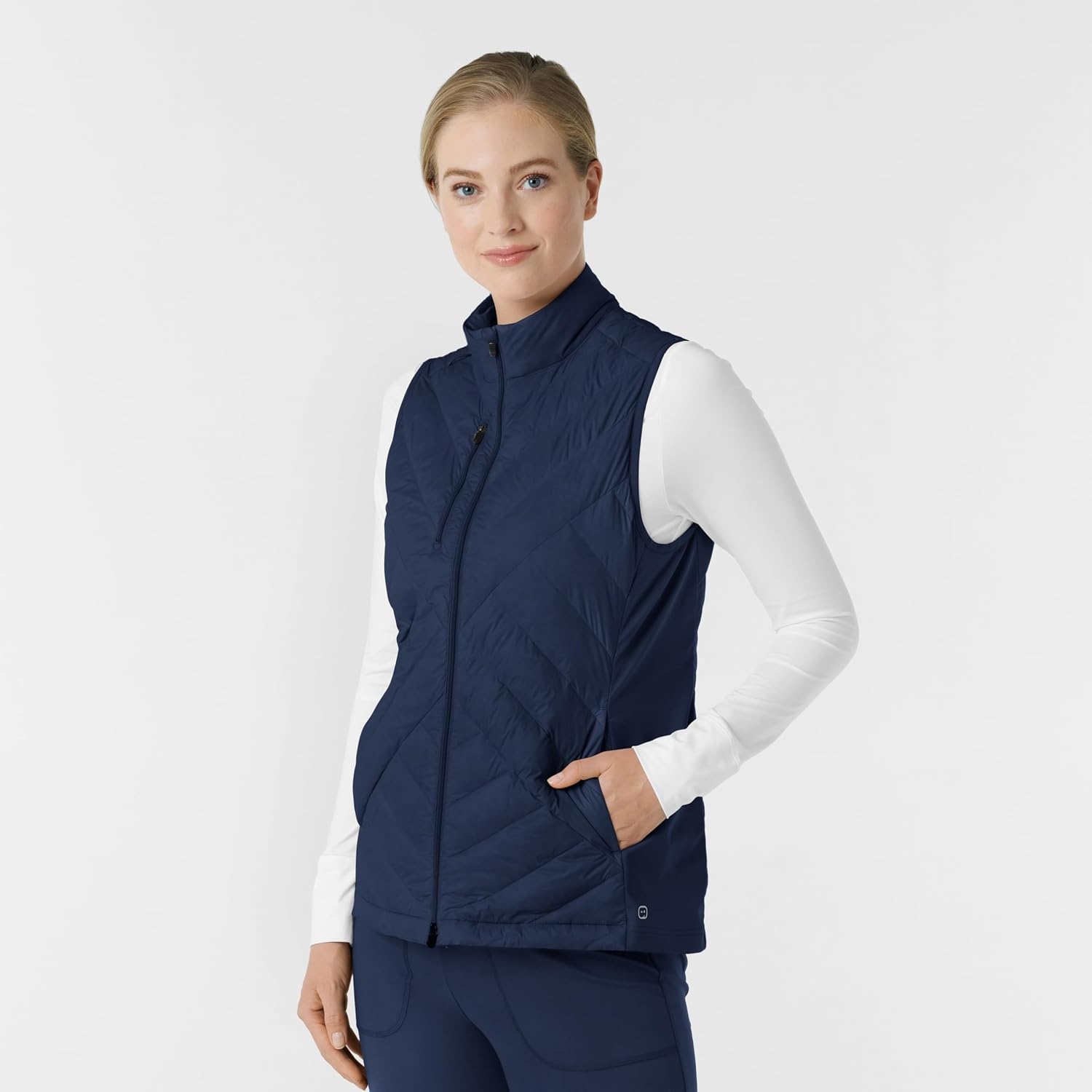 image:imageWINK Layers Womens Quilted Scrub VestNavy