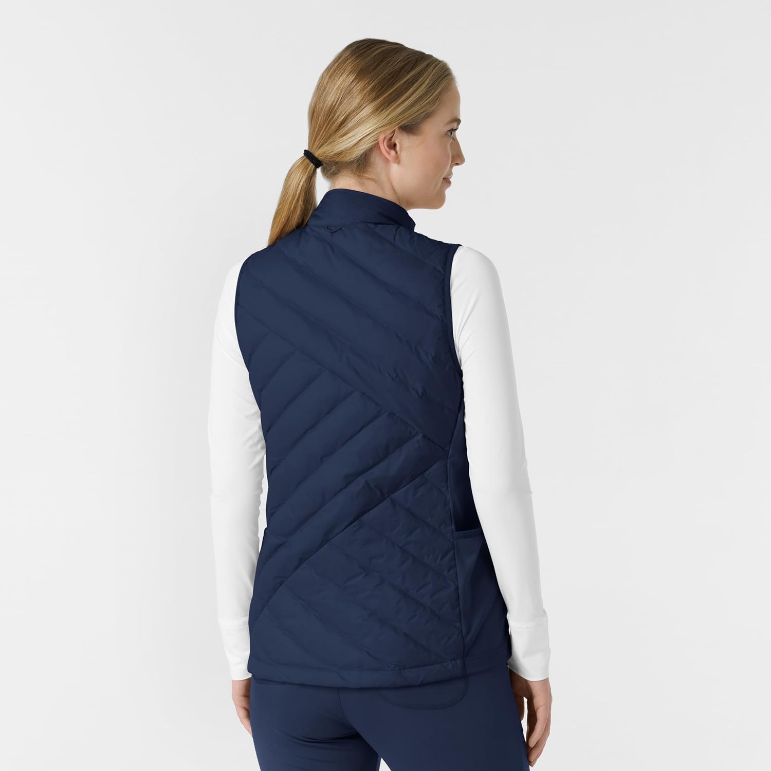 image:imageWINK Layers Womens Quilted Scrub VestNavy