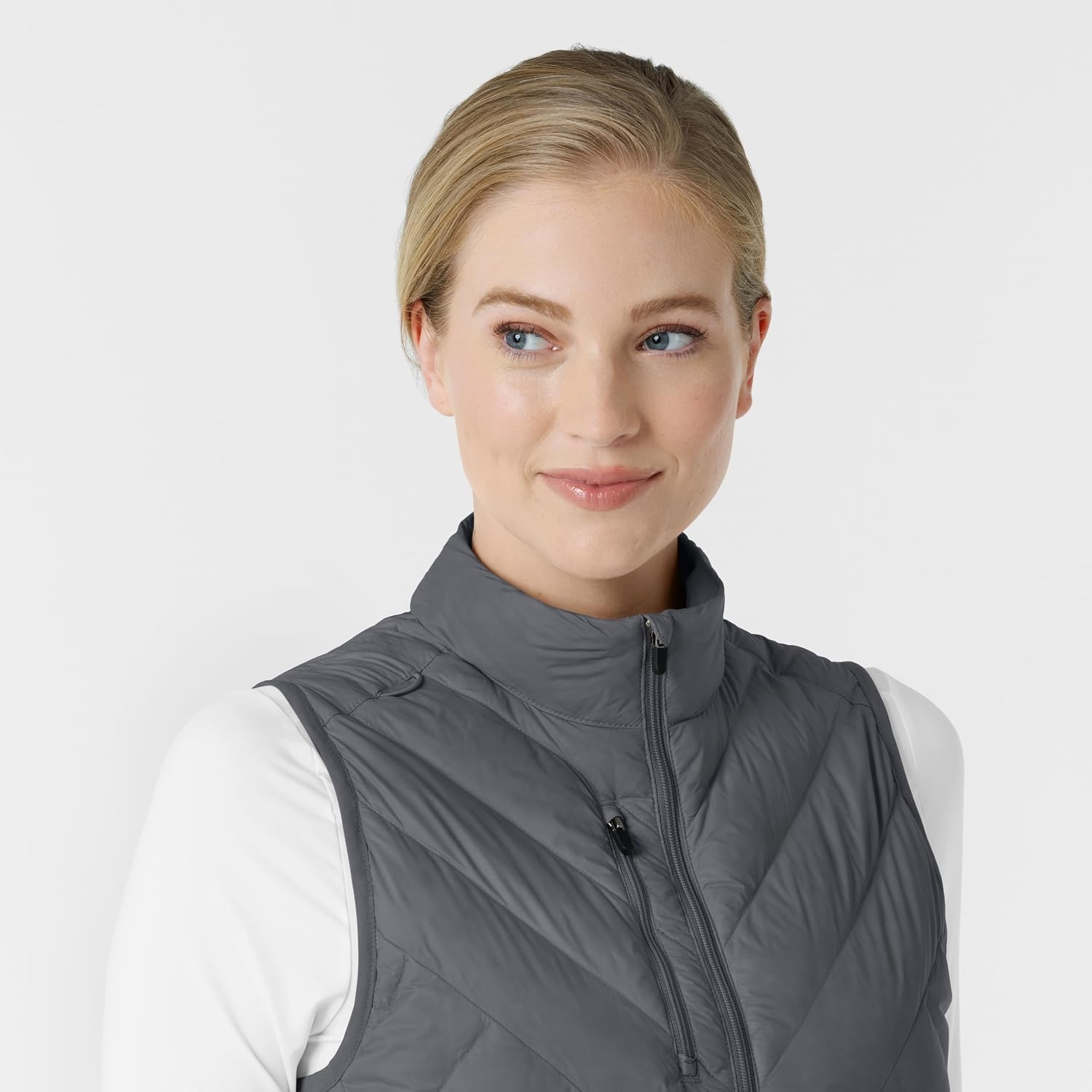 image:imageWINK Layers Womens Quilted Scrub VestPewter