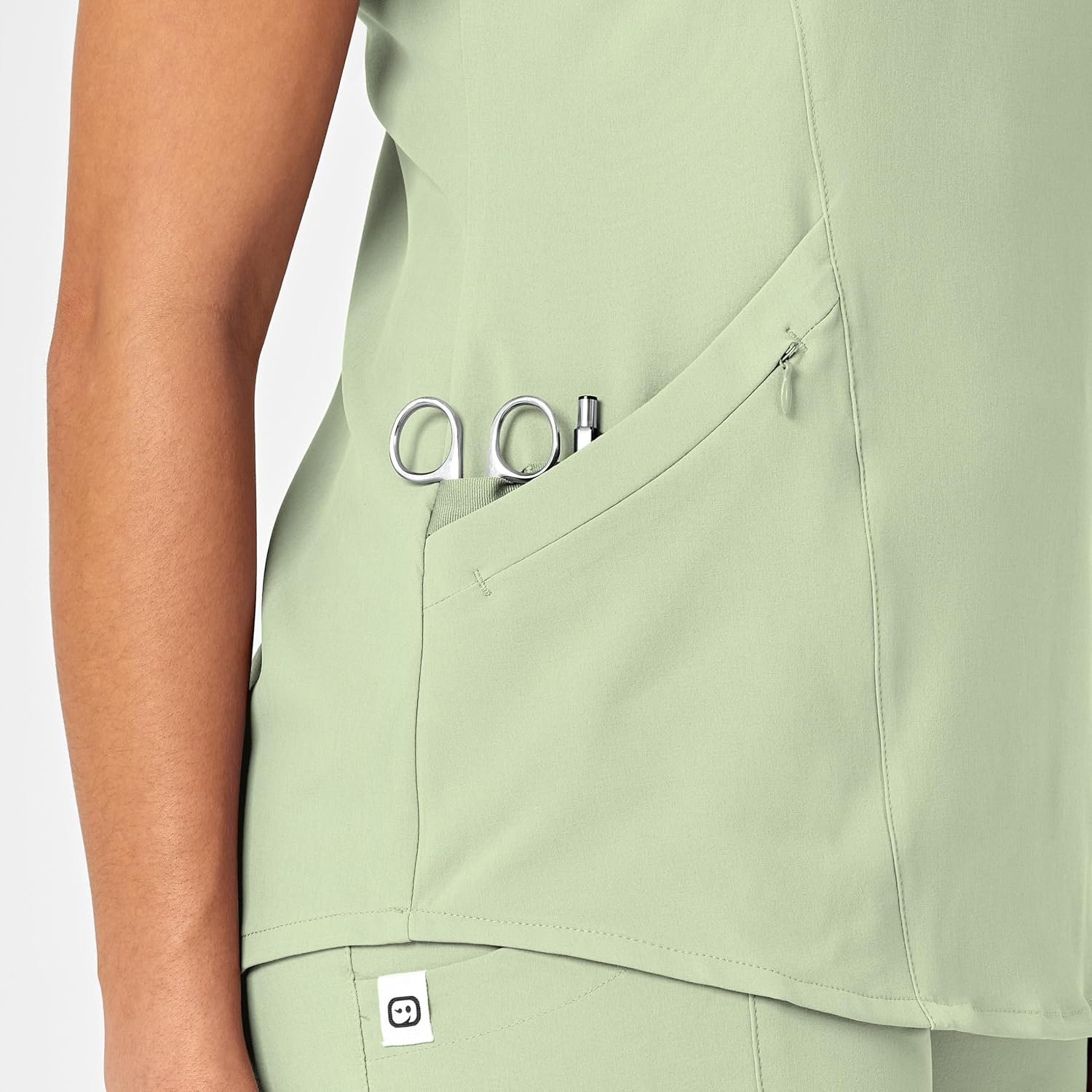 image:imageWINK Renew Womens VNeck Scrub TopFresh Mint