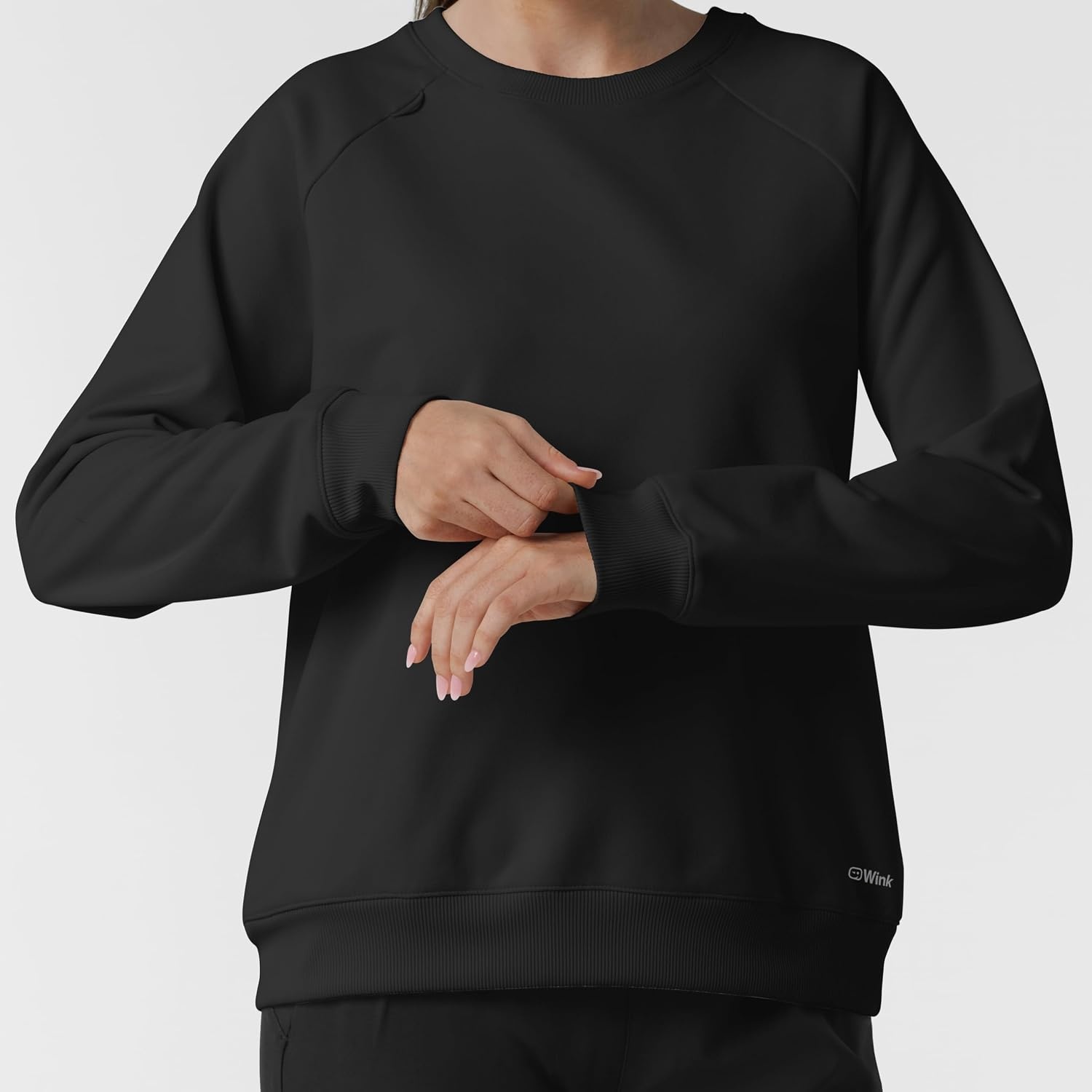 image:imageWINK Womens Womens Pullover SweatshirtBlack