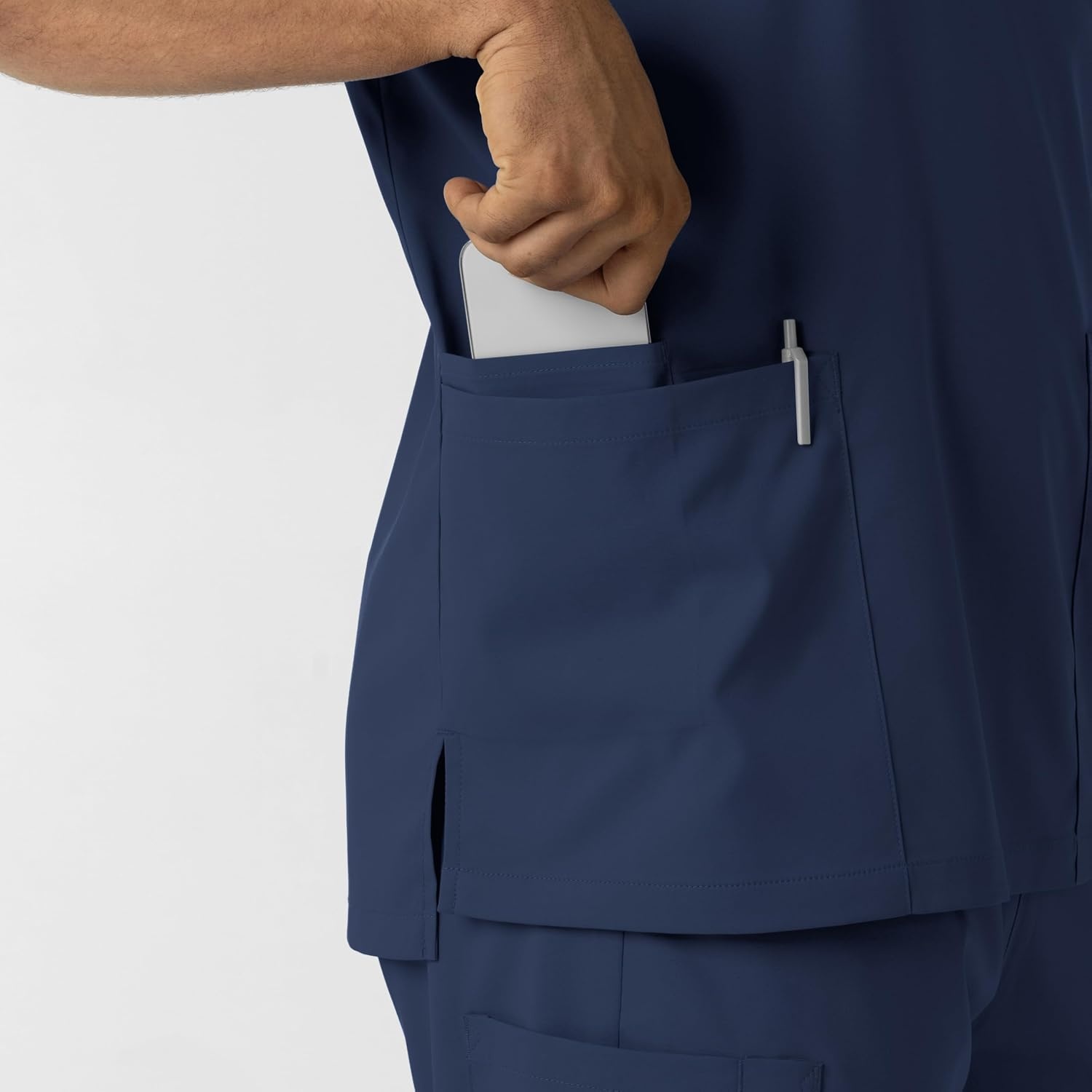 image:imageWink Boundless Unisex VNeck Scrub TopNavy