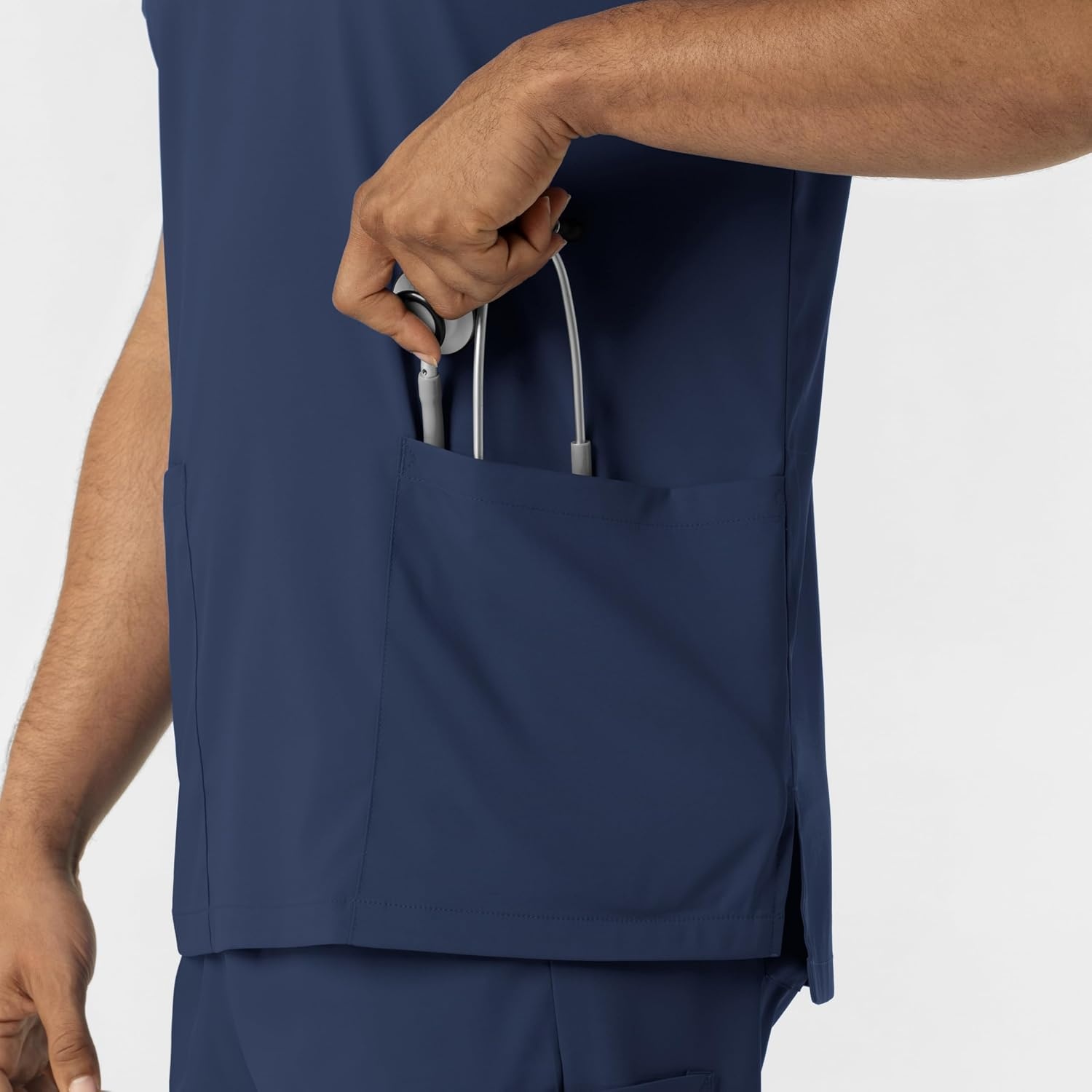image:imageWink Boundless Unisex VNeck Scrub TopNavy