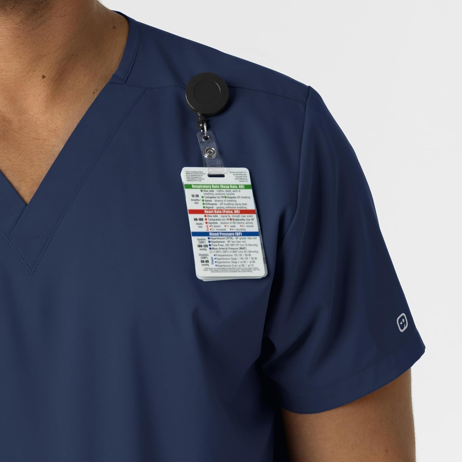 image:imageWink Boundless Unisex VNeck Scrub TopNavy