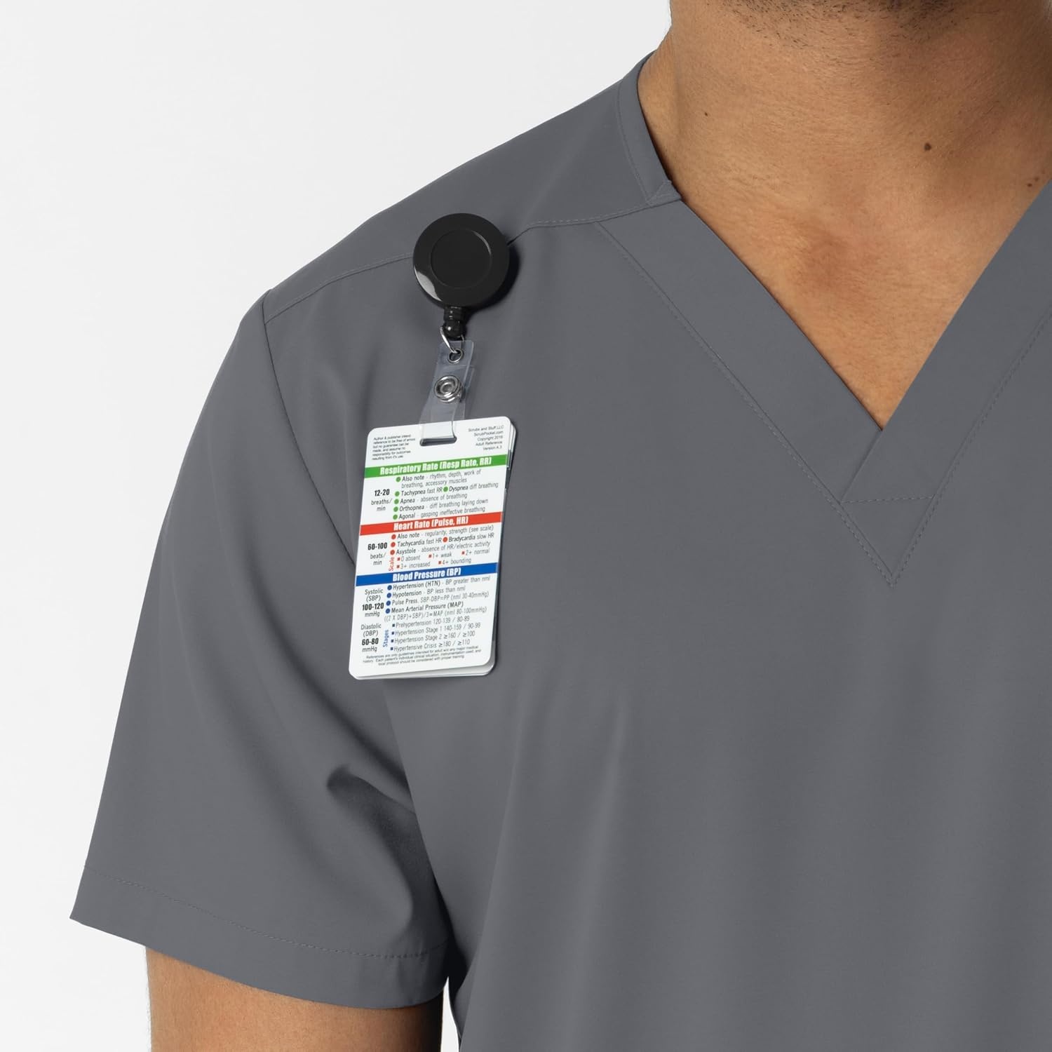 image:imageWink Boundless Unisex VNeck Scrub TopPewter