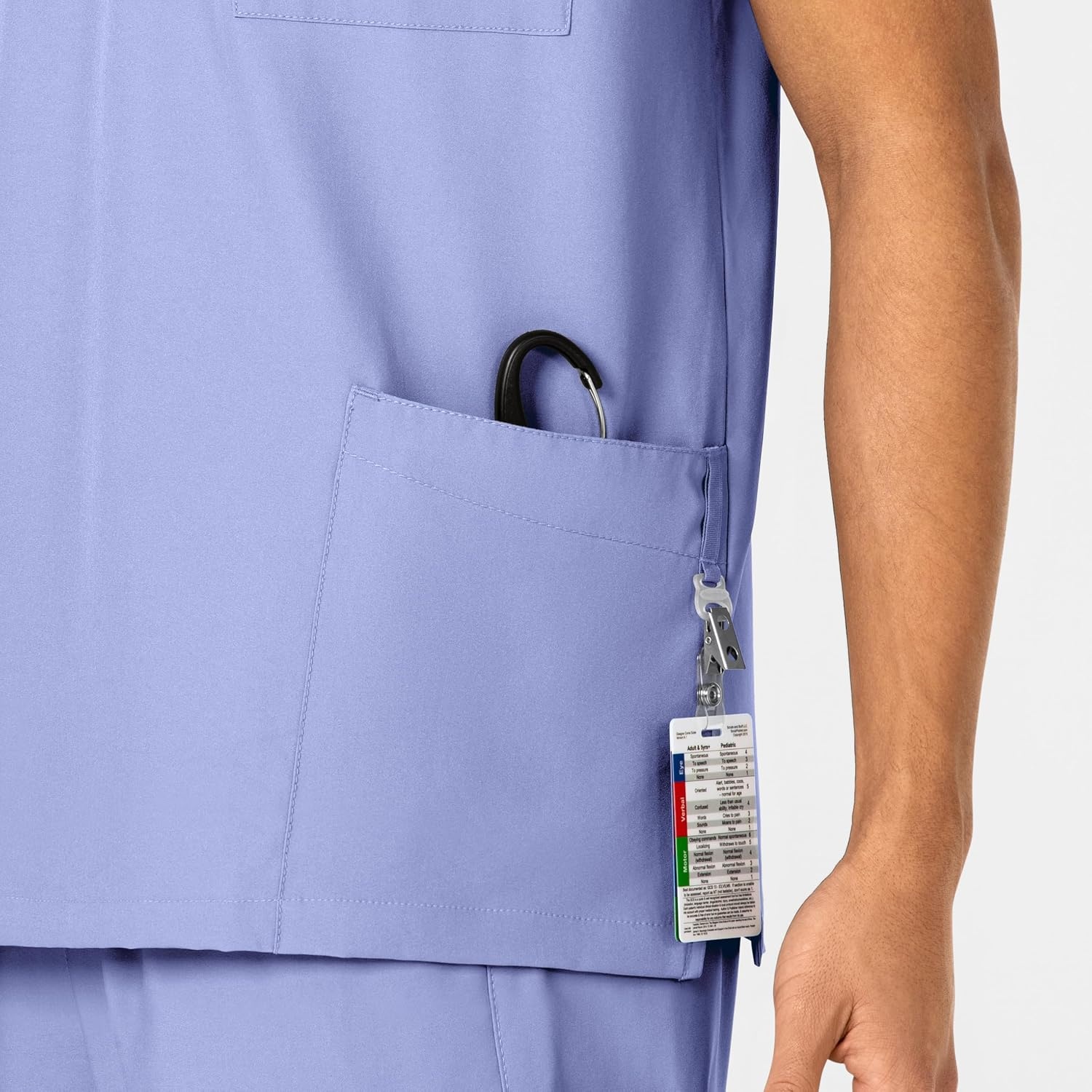 image:imageWink W123 Unisex 4 Pocket Utility Scrub TopCeil Blue