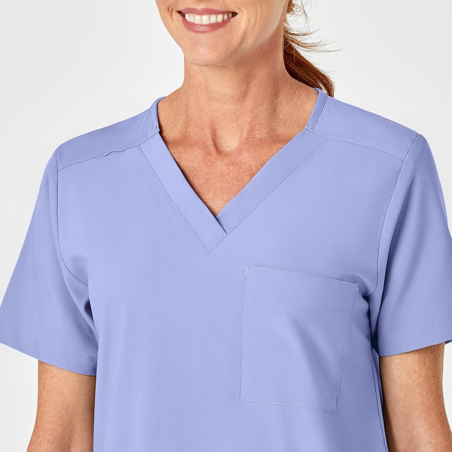 image:imageWink W123 Unisex 4 Pocket Utility Scrub TopCeil Blue