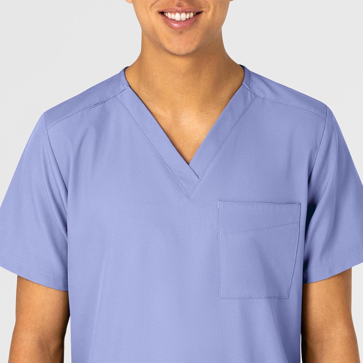 image:imageWink W123 Unisex 4 Pocket Utility Scrub TopCeil Blue
